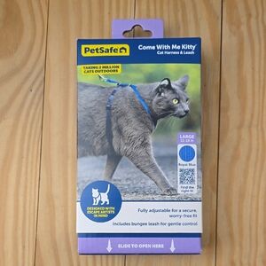 PetSafe Blue Cat Harness & Leash Set Size Large